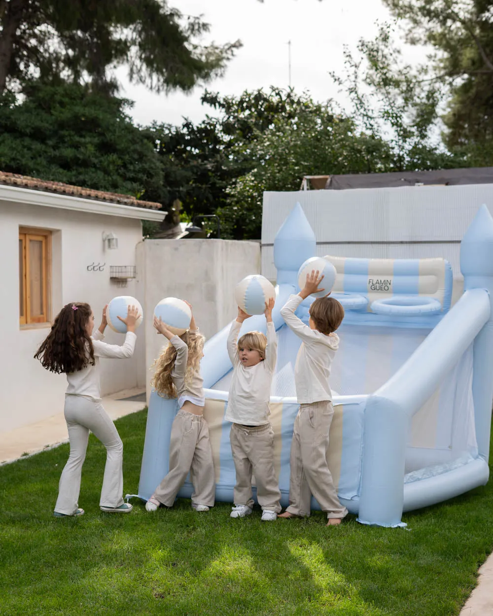 Canasta hinchable grande infantil - CREAM - Image 7