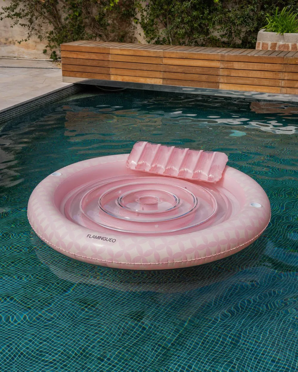 Flotador tanning pool redonda rosa - LUNA - Image 4