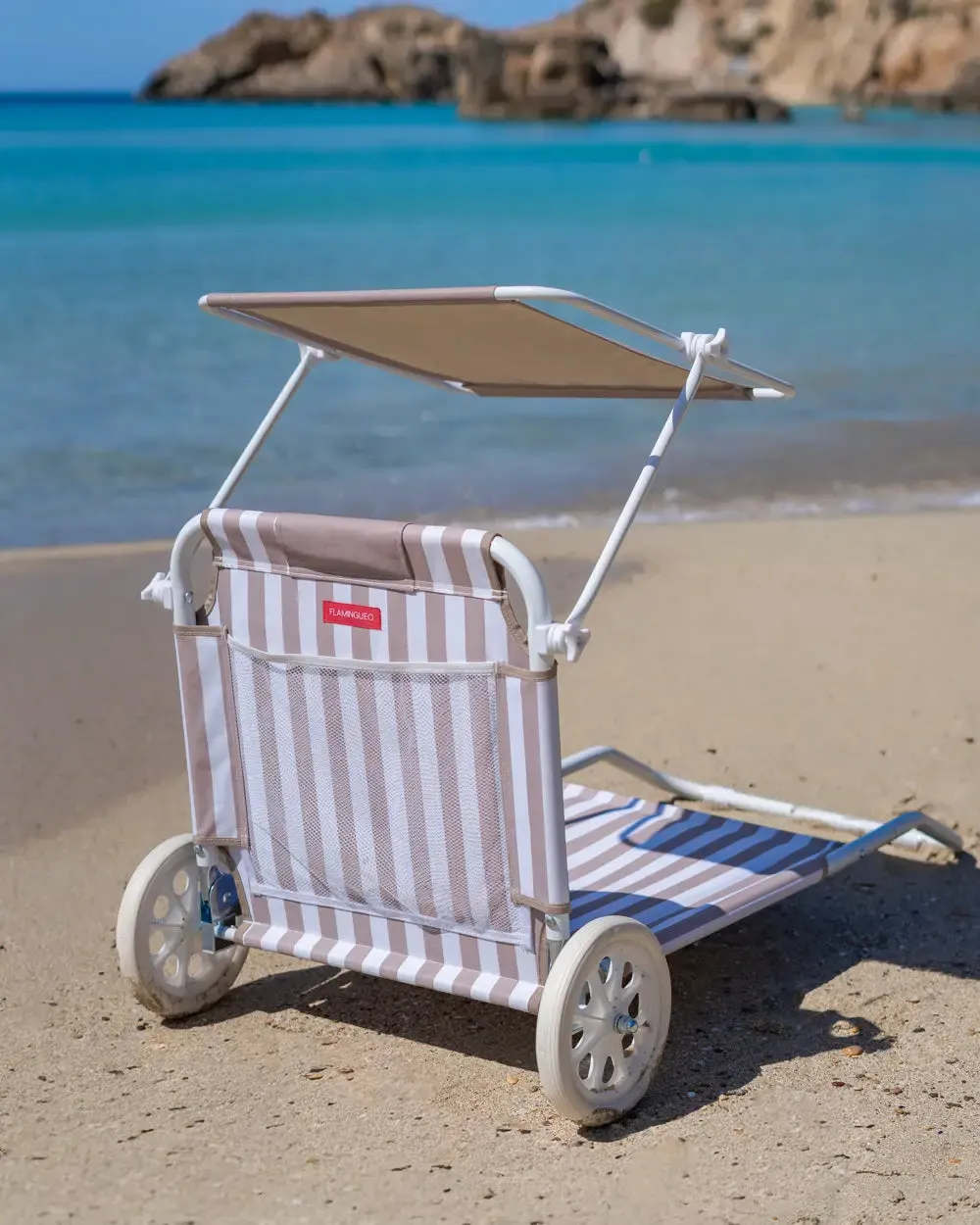 Hamaca de playa con ruedas y parasol – FREYA - Image 5