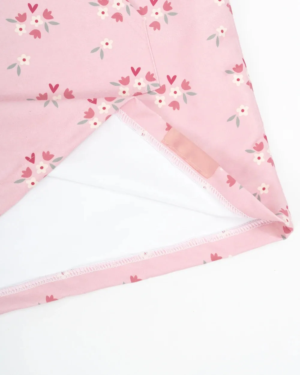 Poncho de playa infantil de microfibra – LILA - Image 3