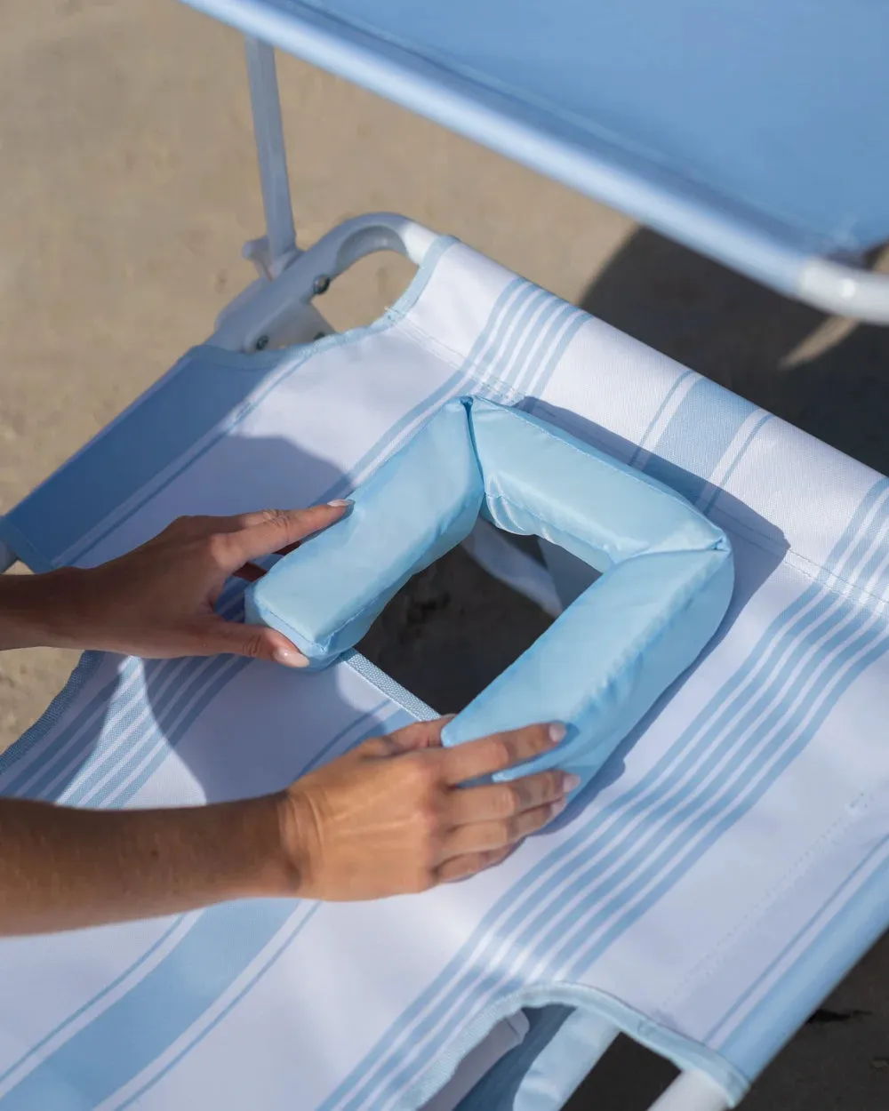 Tumbona de playa reclinable con parasol – CANNES - Image 5